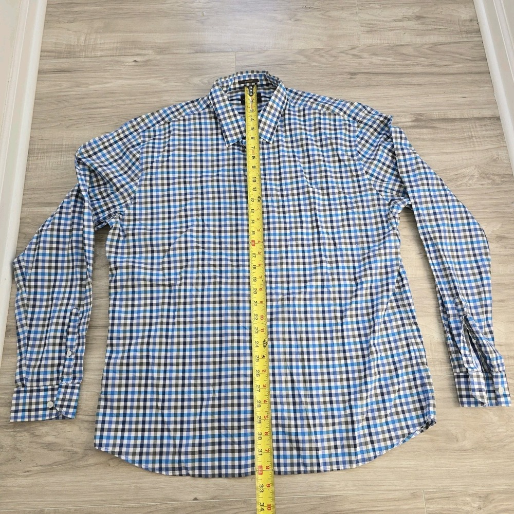 Rodd & Gunn Shirt Sports Fit Check Long Sleeve Button Down Shirt Blue Mens 3XL - Picture 3 of 9